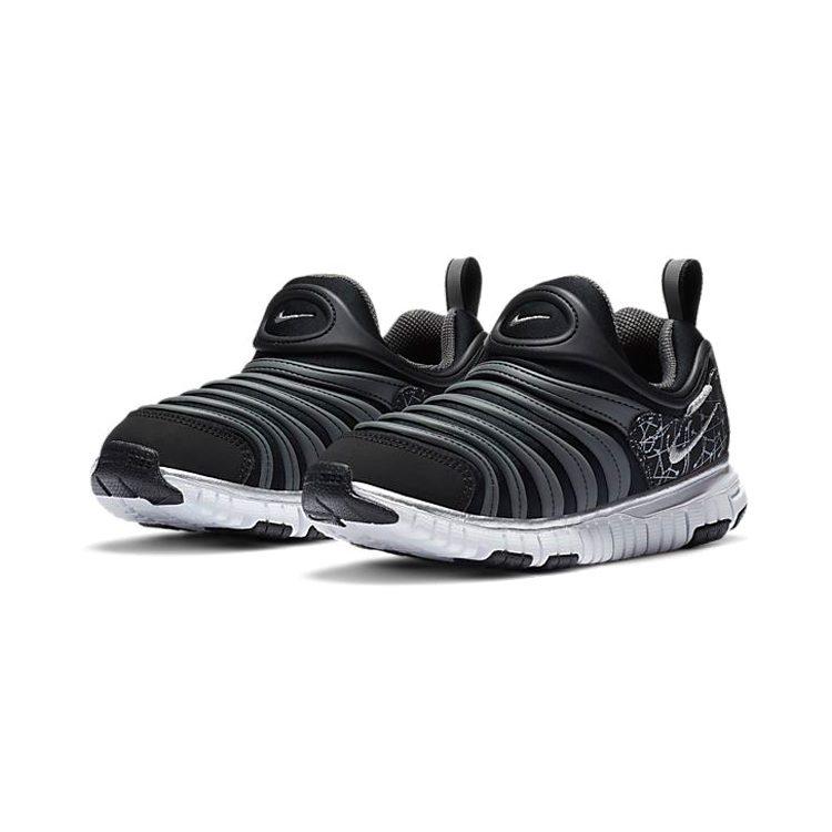 Nike Dynamo Free Patchwork Low top Sports Casual Shoes Black Gray Children Aged 3 7 Years Old DC3272-001