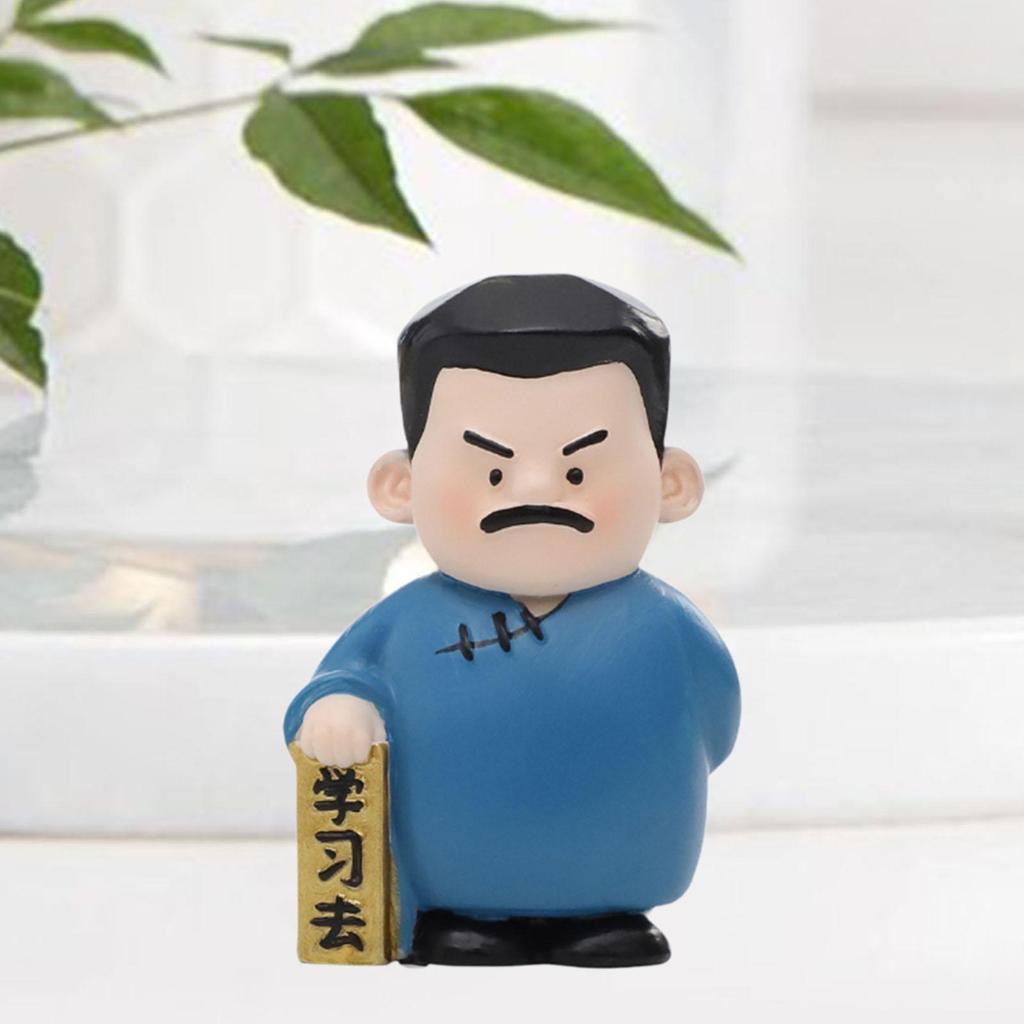 God of Learning Blessing Figurine Friend Gift for Office Living Room Cabinet