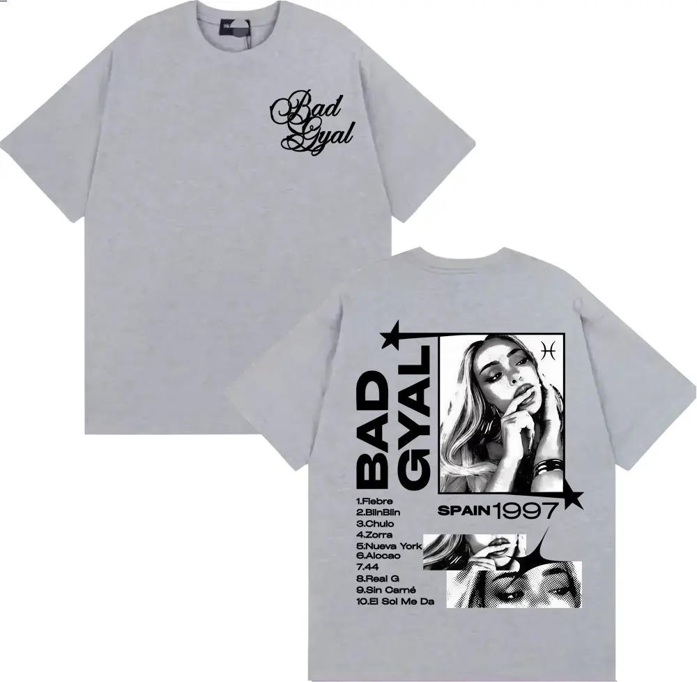 Singer Bad Gyal La Joia Album Tour 2026 Pattern Tshirt Fashion Trendy Aesthetics Tshirt Casual Cotton Unisex Tshirt