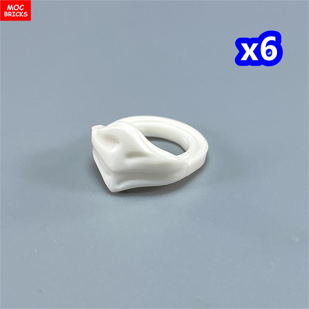 Briques MOC Figure 4cm porter masque de protection faciale Masques Collier Port de cou Collier Bloc de construction éducatif Accessoires assemblés Jouets pour enfants