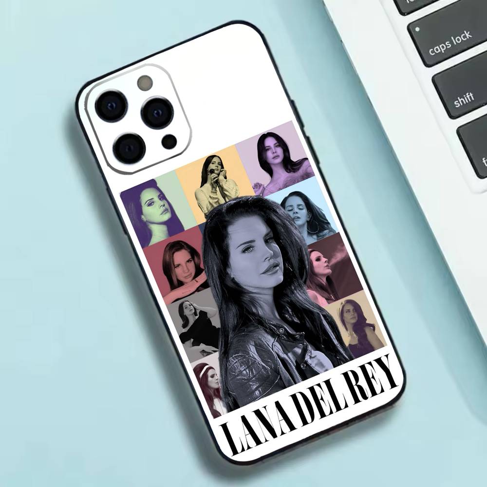 Custodia per telefono in silicone morbido L-Lana del rey Singer Per IPhone 17 16 15 14 13 12 11 X XR Plus Pro Max Plus