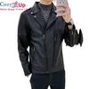 Cozy Up Mens Classic Asymmetrical Faux Leather Motorcycle Jacket
