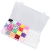 20 Colors Bead Fuse Kit 2.6mm Educational Mixed Colors DIY Bead Fuse Art Craft Toy for Children
