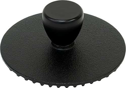 Ikenaga Iron Works Meat Press, Round, Wave Shape, 950g, Made in Japan, 11450