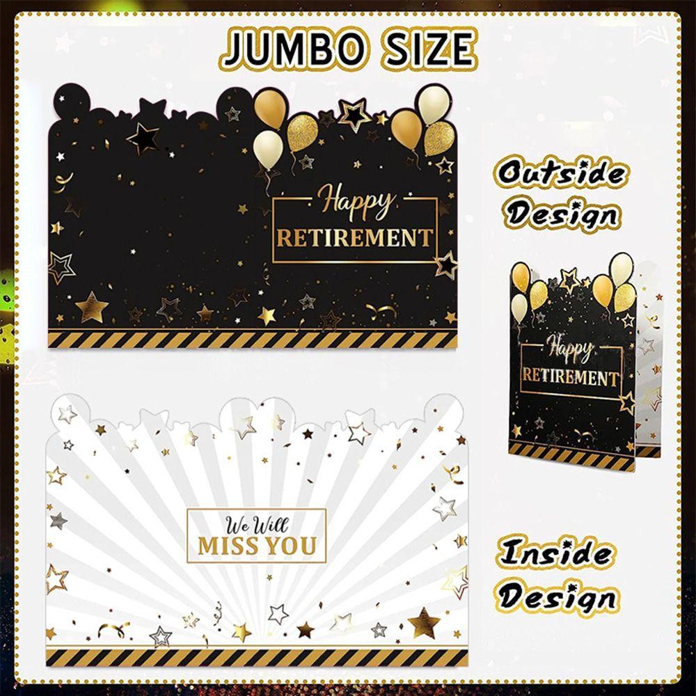 Versatile Extra Large Greeting Card Creative Giant Guest Book Jumbo Retirement Card  Retirement