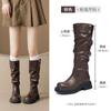 Augustine Boots Women's Autumn 2025 New Tall Martin Boots Thick-soled Vintage Western Skinny Pile Boots