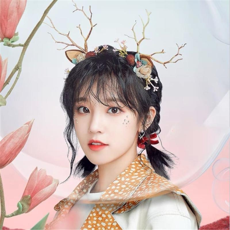 Cute Tree Branch Reindeer Antler Hair Hoop Women Photography Makeup Headband for Christmas Party Hair Accessories