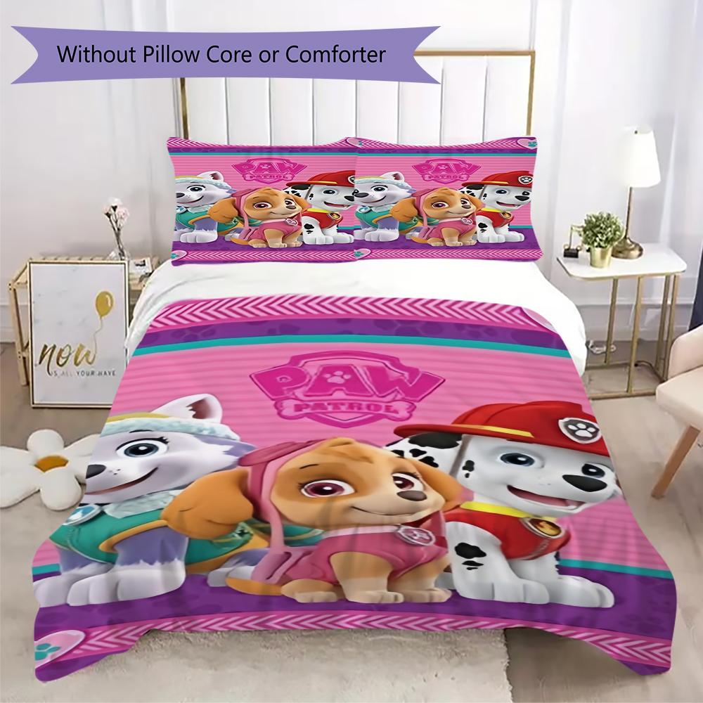 Pink Paw Patrol Pups Bedding 1 Duvet Cover 2 Pillowcase Without Core Without Core Christmas Birthday Gift Duvet Cover And Pillowcase