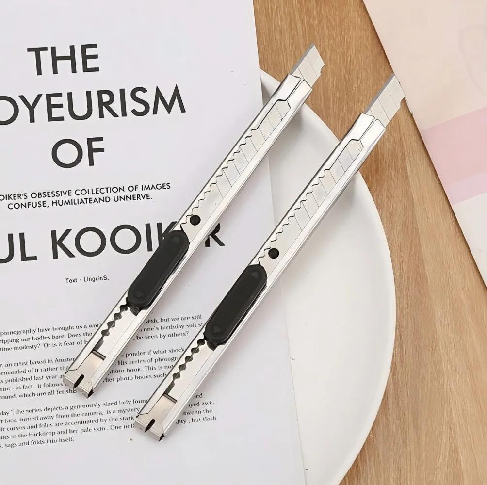 15 pz Coltello Multiuso Portatile in Acciaio Inossidabile Coltello Multiuso Retrattile Coltello per Hobby Taglierino Perfetto Per Tagliare a Casa