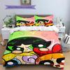 Poszewka na kołdrę i poszewki na poduszki z motywem Powerpuff Girls, Pościel dla fanów Powerpuff Girls, Idealny prezent.chl