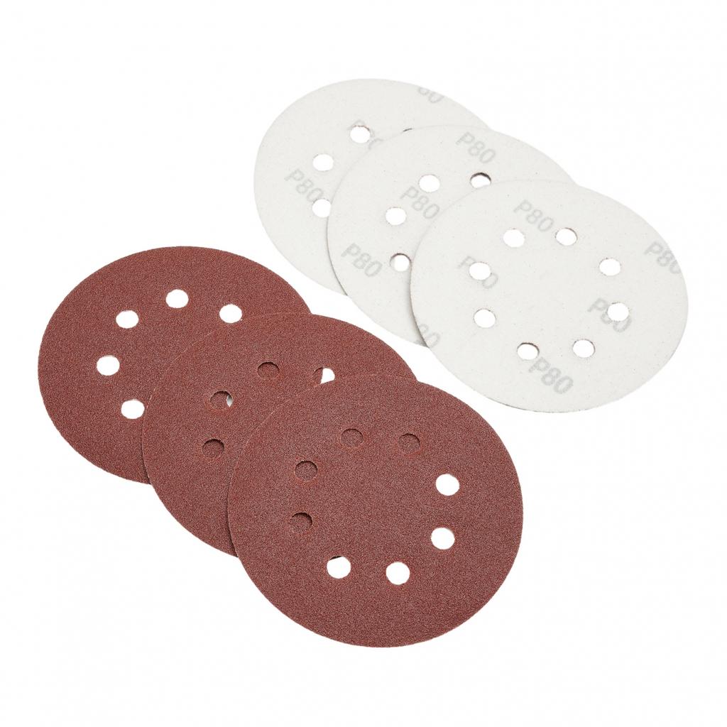 Versatile 125mm Sandpaper Discs 20pcs for Metal Wood and Jade Polishing