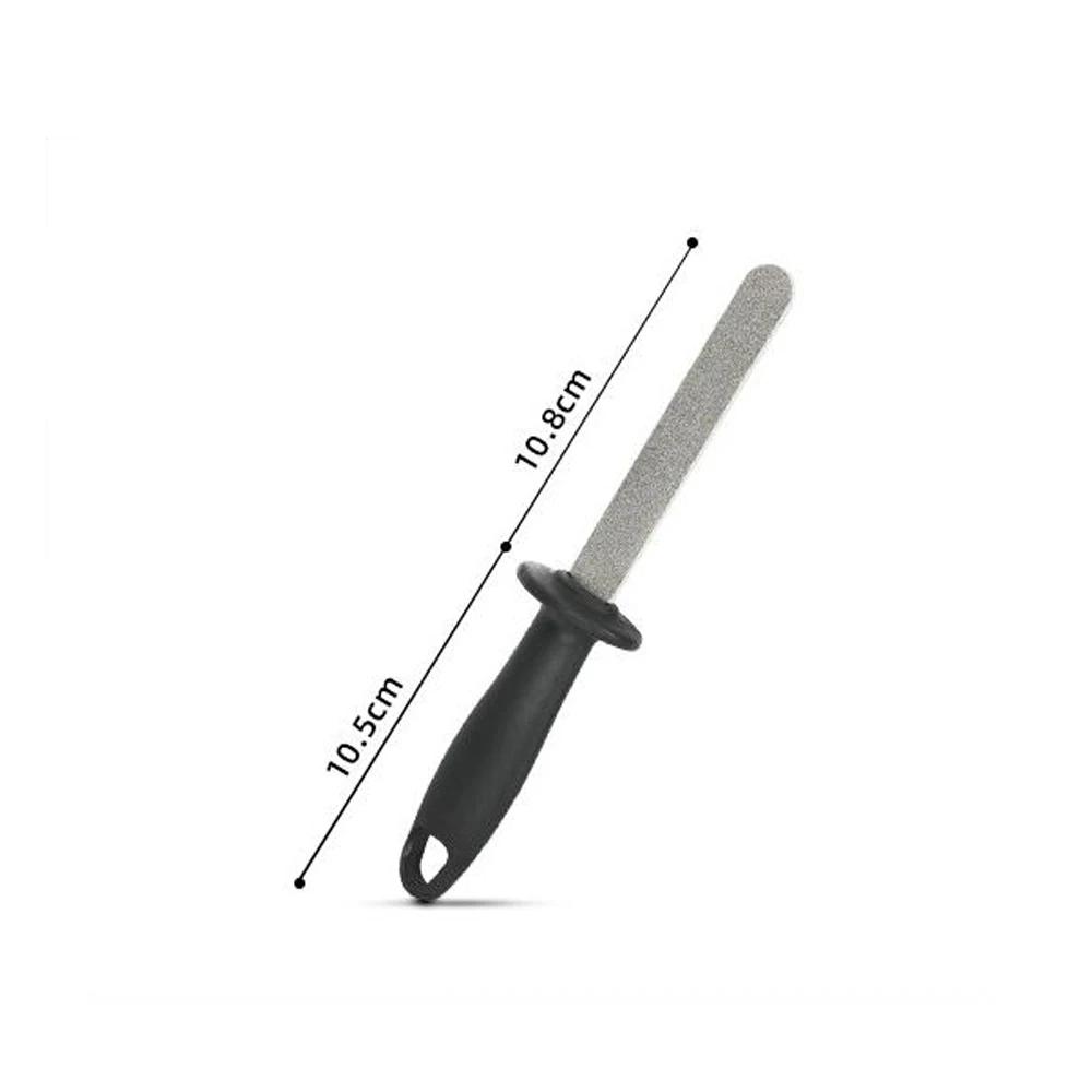 High Quality New Diamond Kitchen Knife Sharpening Rod Steel Sharpener Stone Tool Knife Sharpener Professional Kitchen Tools other