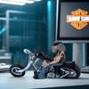 Lustige Biker-Harzfigurine, Motorradfahrer-Heimdekorationsstatue, Retro-Regalornament, Schreibtisch-Tischplatten-Dekoration für Männer