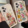 Artistic Mushroom Eyes Pattern Phone Case For Redmi Note 13 12 Pro Plus 5G 13 12 Pro 4G 5G 11 10 Pro 12S 11S 10S Redmi 13C 12 5G