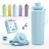 Silicone Collapsible Large-Capacity Travel Water Bottle – Portable, Heat-Resistant, Food-Grade Folding Sports Cup
