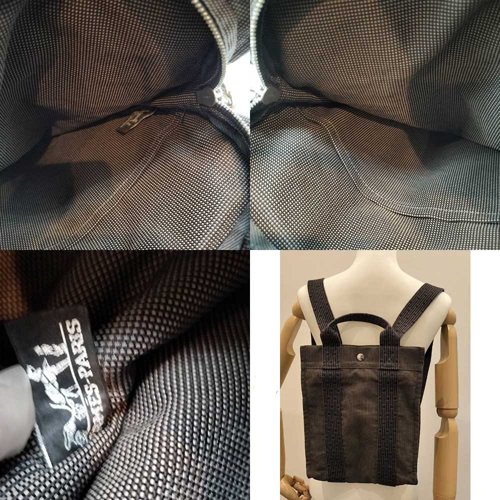 Used HERMES Her LineBackpack · Daypack canvas Women