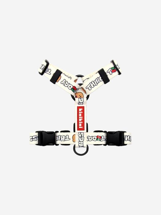 

KINIKINI [Киникини Икс Ап Ап] ВИШНЕВЫЙ КОВЫЙ ХАРНЕС-СЛОНОВАЯ КОСТЬ L