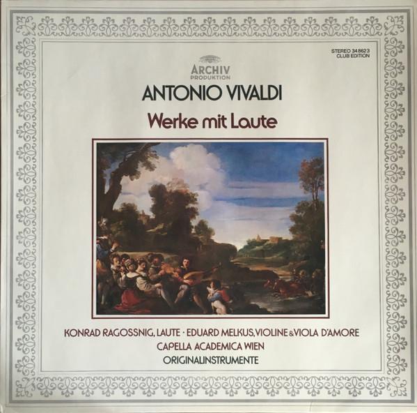 

LP Record ANTONIO VIVALDI, KONRAD RAGOSSNIG, - Werke Mit Laute 34862 1977 Germany Classical Used