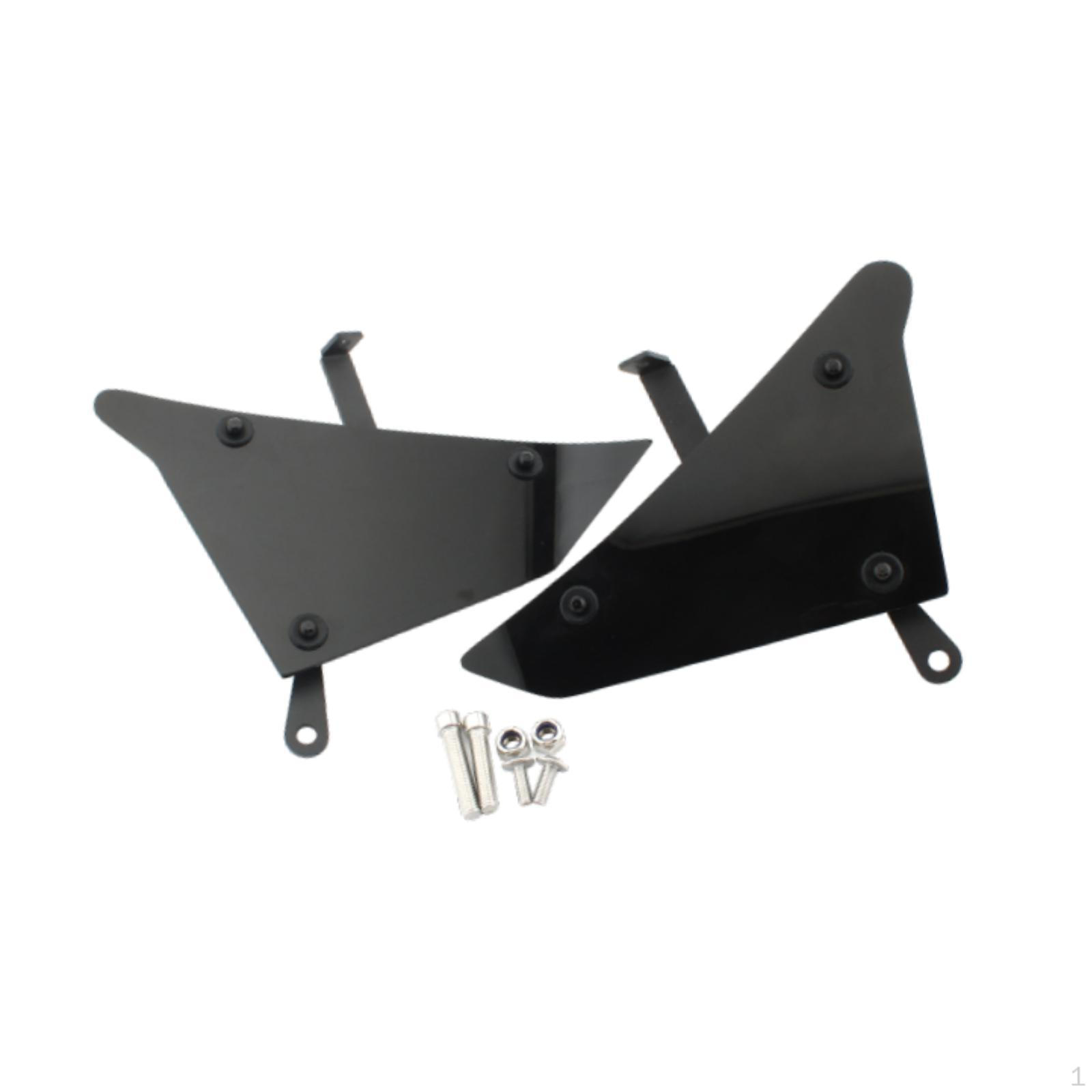 

Motorcycle Frame Side Panel Cover Fairing Cowl Plates Assembly,Tank Trims Replacement Bright Black