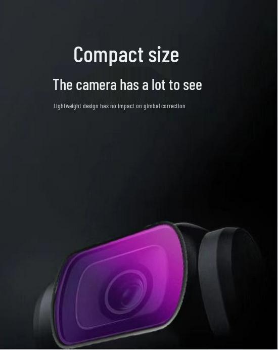 UV Black Soft ND Light Reduction CPL Polarizing Portrait Filter for DJI Osmo Pocket 3/4 Action Camera