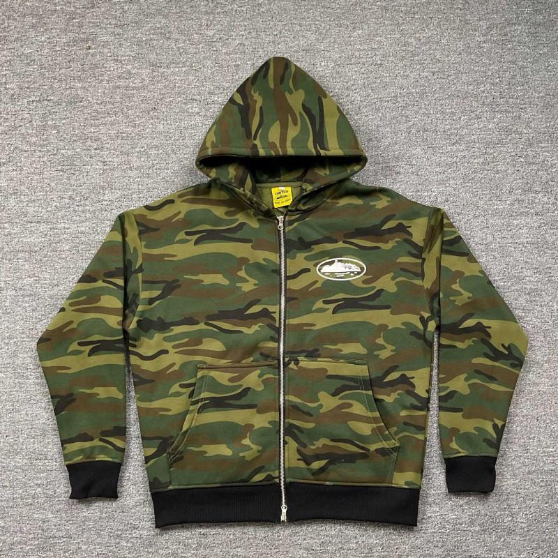 Corteiz Hooded Fleece Sweatshirt With Devil