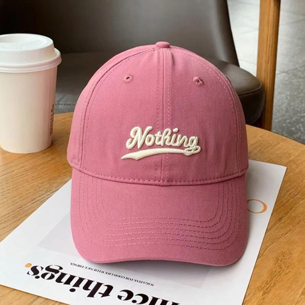 Sun Protection Y2K Sun Hat Solid Color Peaked Cap Embroidery Letter Baseball Cap  Streetwear