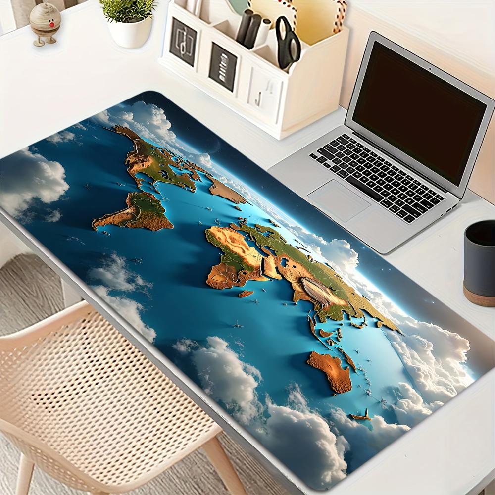 Green Earth Distribution Mouse Pad Large Rubber Anti-slip PC Desk Accessories Mousepad for Offices and Gamer Keyboard Decor Mat