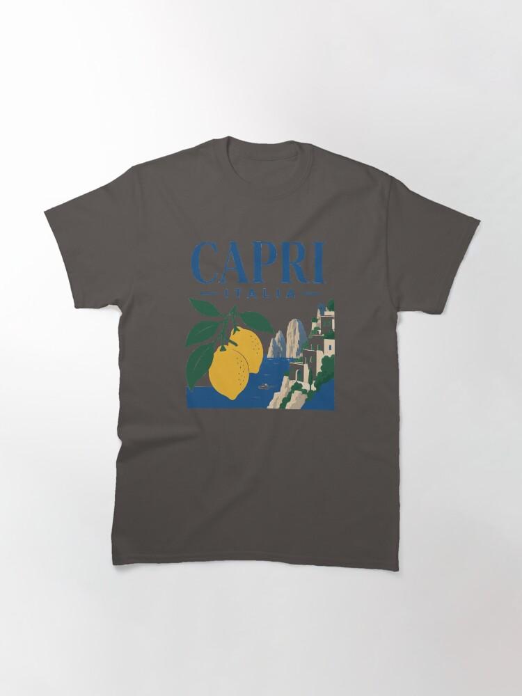 Peppino di Capri Capri Italia Retro Island Lemon Souvenir Graphic Classic T-Shirt