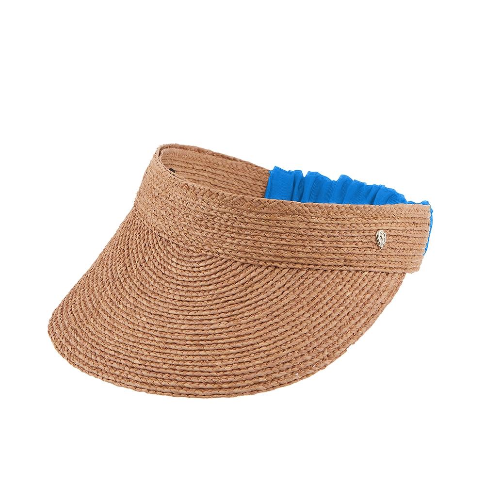 

Helen Kaminski Hat51381 Ntoc Medea Natural Ocean Visor Sun Cap HAT51381 NTOC