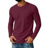Men's Long Sleeve Round Neck Casual Top for Everyday Comfort and Relaxed Fit