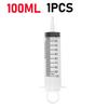 60ml/100ML Feeding Syringe Glue Filling Enema Syringe Nutrient Sterile Without Needle Watering for Industrial Hydroponics