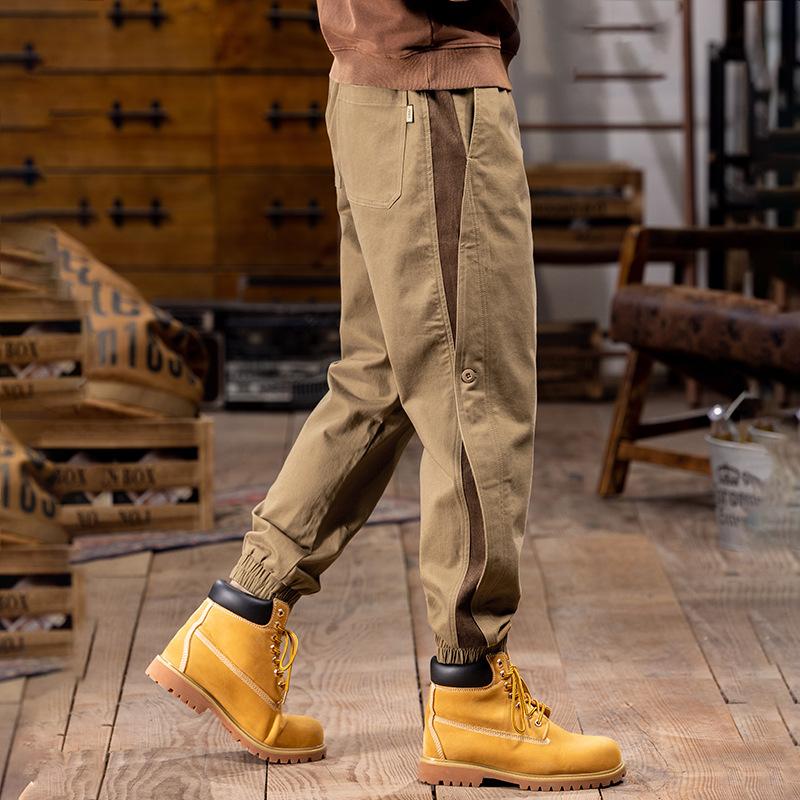 

Мужские брюки Харлан Свободные Брюки Кэжуал Осень и Зима Контрастные Брюки Комбинезон Мужские Брюки Контрастного Дизайна L recommends 126-70kg хаки