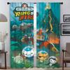 Tende Antizanzare Octonauts per Fotocamera Tenda Oscurante per Stanza Pannello Divisorio 2 Pezzi Tende Decorazione Halloween Soggiorno