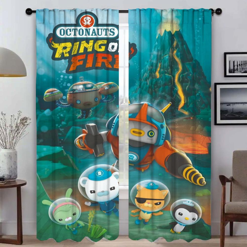 Tende Antizanzare Octonauts per Fotocamera Tenda Oscurante per Stanza Pannello Divisorio 2 Pezzi Tende Decorazione Halloween Soggiorno