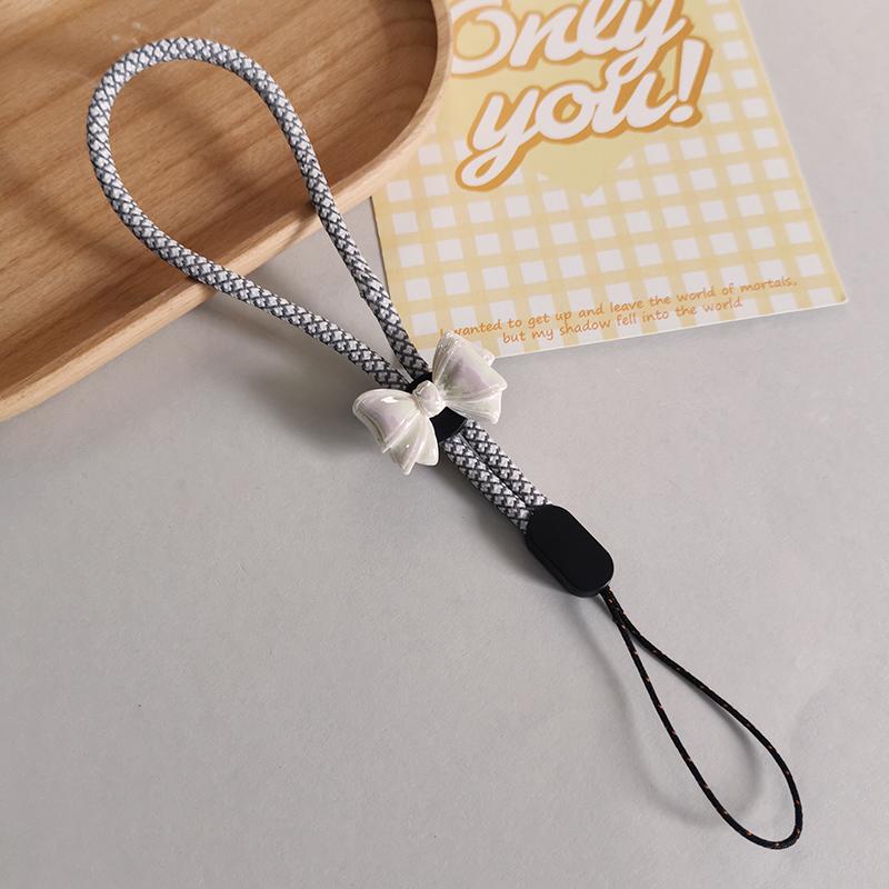 

Mobile Phone Lanyard Bow Knot Fluorescent Dragon Pattern Cartoon Lanyard Short Wrist Strap with Strap Universal Anti Loss Strap