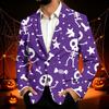 Herre Business Casual Corduroy med Halloween Print til Fester og Hverdagsbrug