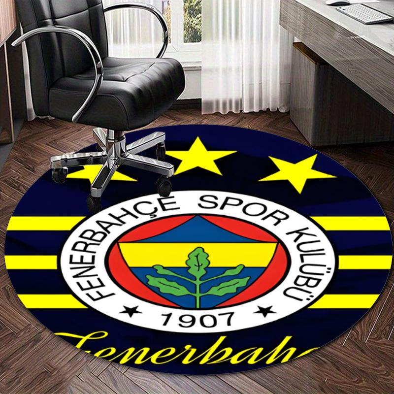 Personalized Fenerbahçe Spor Kulübü Round Chair Office Rug - Perfect for Mat, Office Chair & More - Ideal Gift for Birthdays and Holidays