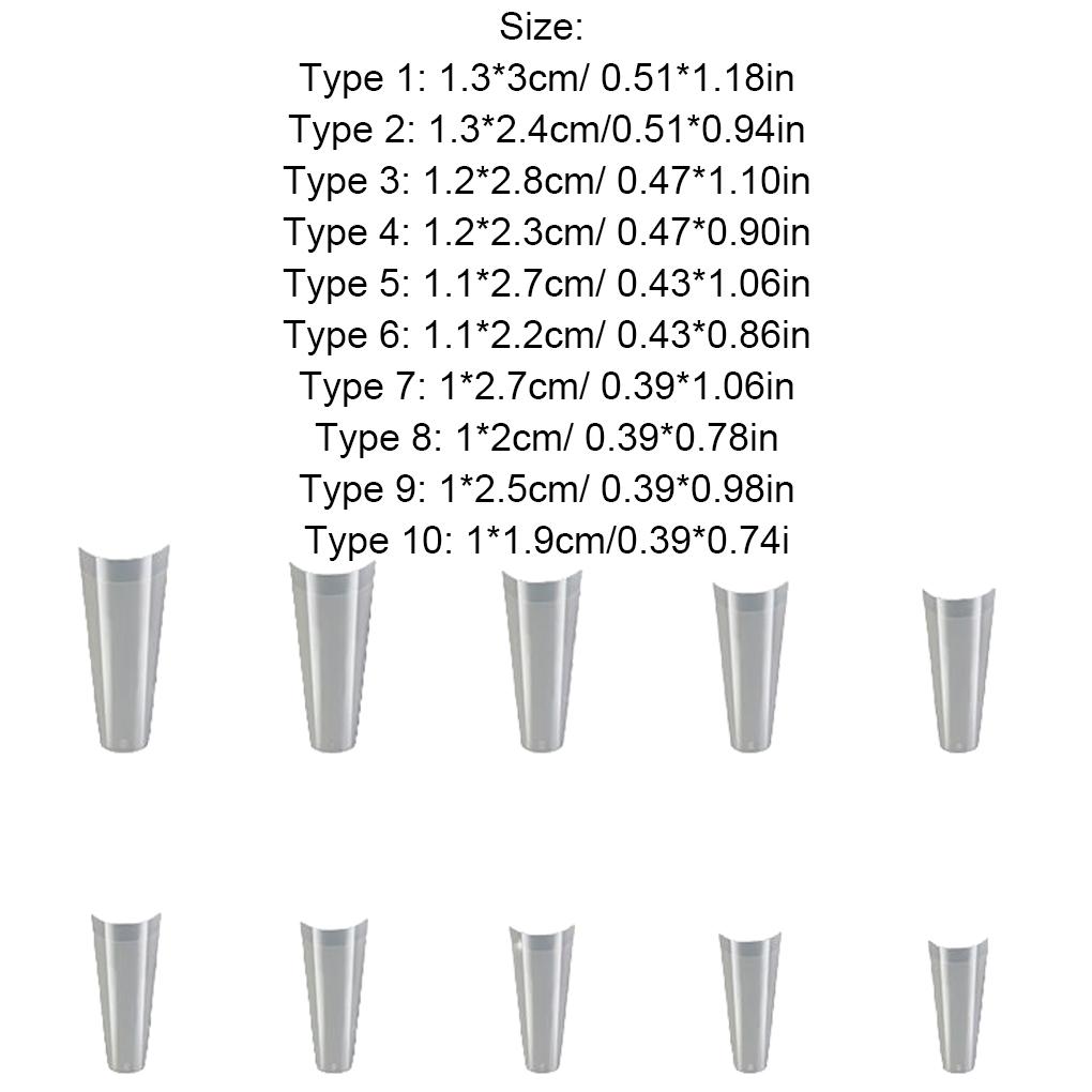 500 Stuks Nagels Kunst Acryl Manicure Lang Nep Gel Ballerina DIY Extensions Decoraties Accessoires voor Meisjes Salon