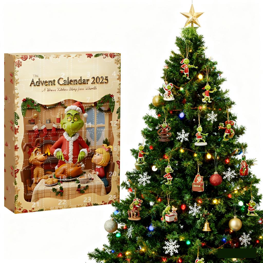 Christmas Advent Calendar, 24-day Advent Calendar Holiday Countdown Collection, Pendant Box Suitable For Christmas Surprise Gifts