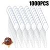 Clear Mini Spoons for Desserts Small Plastic Tasting Spoon Disposable Spoons Tiny Plastic Serving Utensils For Party Supplies