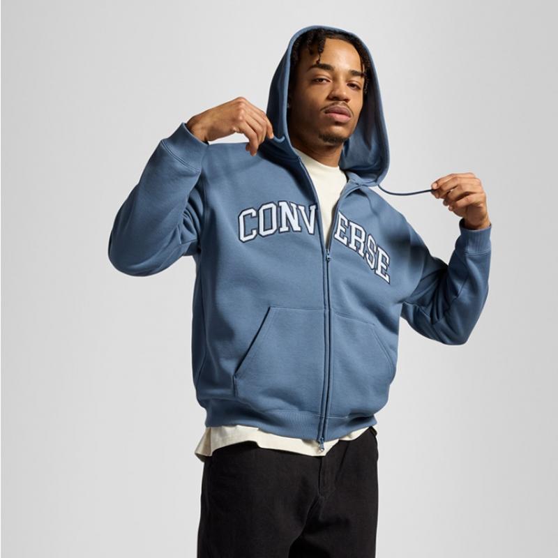 Converse Retro Chuck Pullover Hoodie Lakeside Blue 10027083 A05