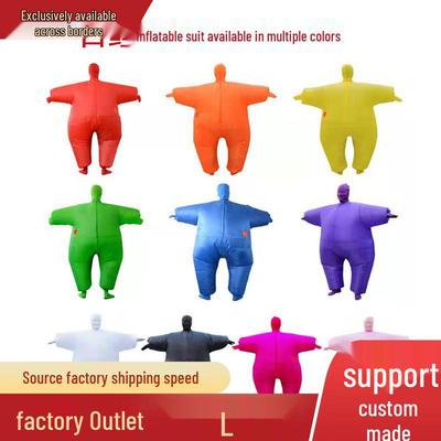 Inflatable White Ninja Sumo Cosplay Costume for Halloween Party
