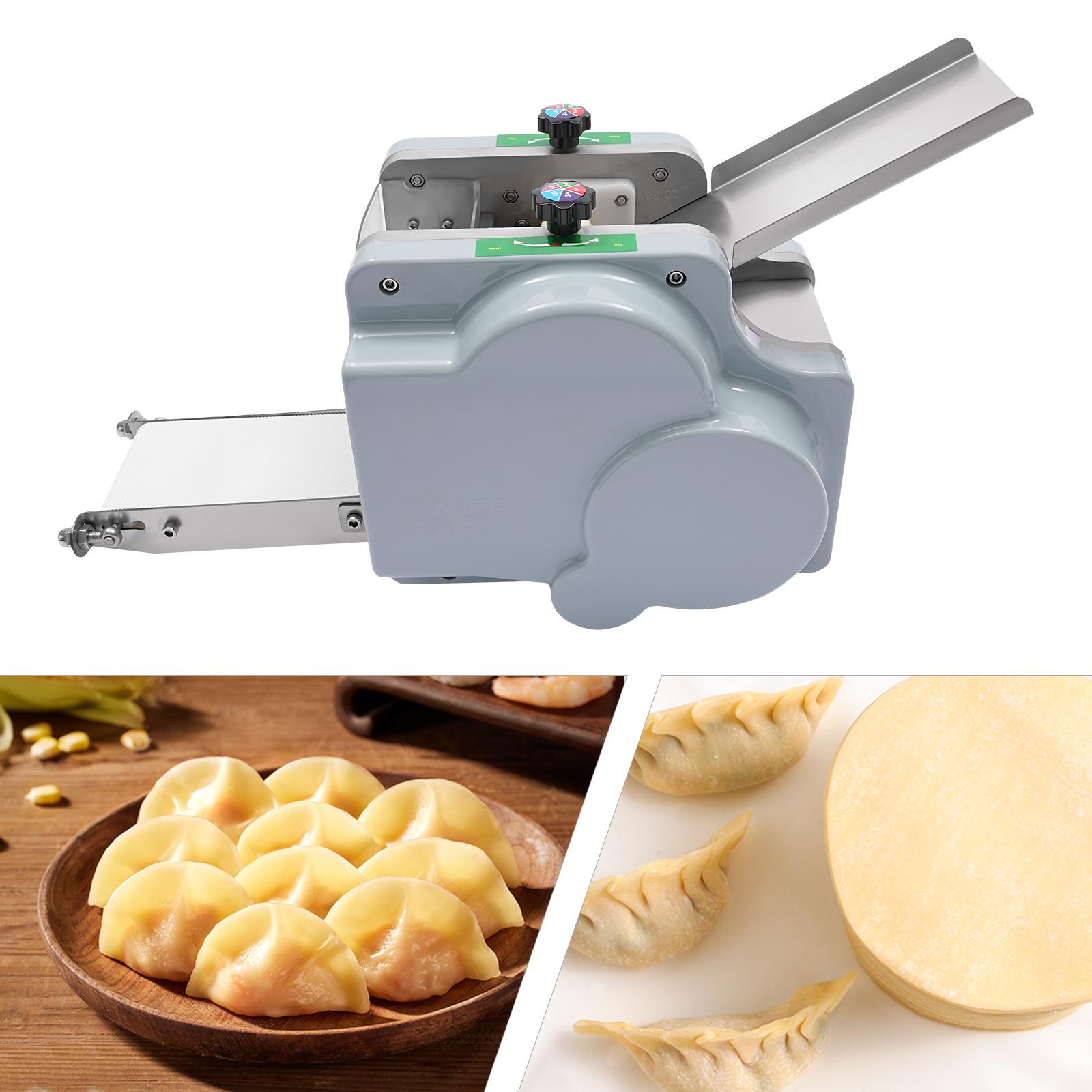 

110V 140W Automatic Dumpling Wrapper Machine, Electric Dumpling Skin Maker and Dough Roller, 9cm/3.54in, 60 sheets per minute United States