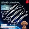 Fenice King Series VG10 Steel Shell Bearing Screws 7/7.5Inch Dog Grooming Straight/Curved Thinner Chunker Scissors Pet Scissors 1