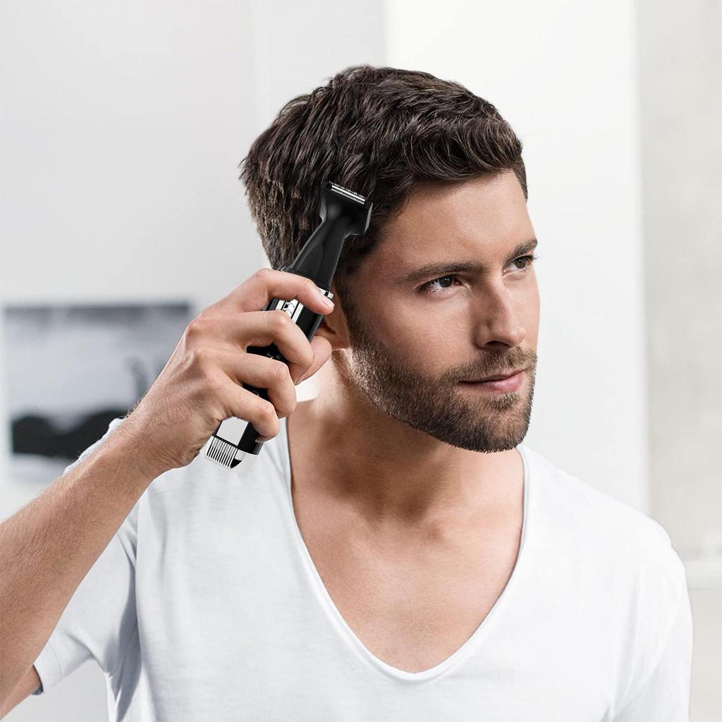 Hatteker 4-in-1 Nasen-Ohrhaartrimmer für Männer USB Elektrisch Nasenloch Nasenhaarschneider Wiederaufladbar Professionell