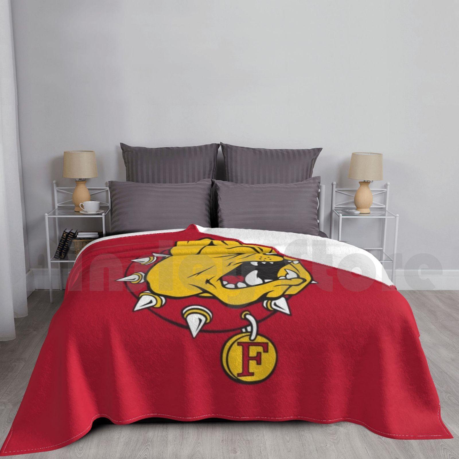 Blanket The Ferris State Bulldogs 2411 Ferris State Bulldogs Ferris State Bulldogs Ferris Size: 75*100cm, Weight: 230 GSM