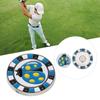 Zinc Alloy Double Layer Compact Golf Ball Marker Magnetic Hat Clip Cap Clamp Accessory SuppliesBlue Ladybug