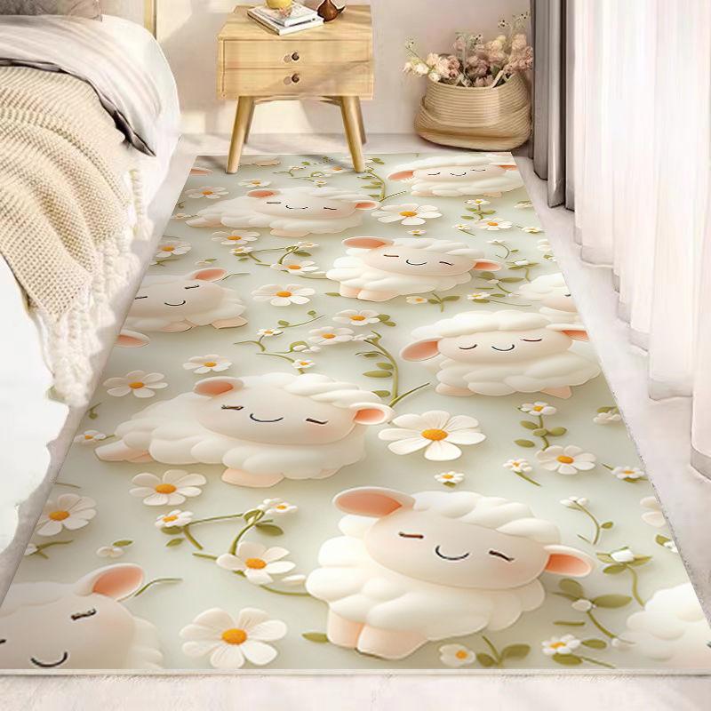 

Прикроватный ковер милый спальня устойчивый к пятнам дрейфующий оконный коврик для гостиной дивана в комнате утолщенный коврик для пола дома 40cm * 120cm