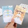 270 Sheets 6 Pads Cute Cartoon Sticky Notes Kawaii Animals Shape Markers Flags Self-Stick Memo Pads Office Gifts Tab Supplies
