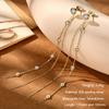 Anziw 925 Moissanite Star Tassel Drop Dangle Earrings for Women Real S925 Silver Studs Earrings Certified Fine Jewelry Gift Girl